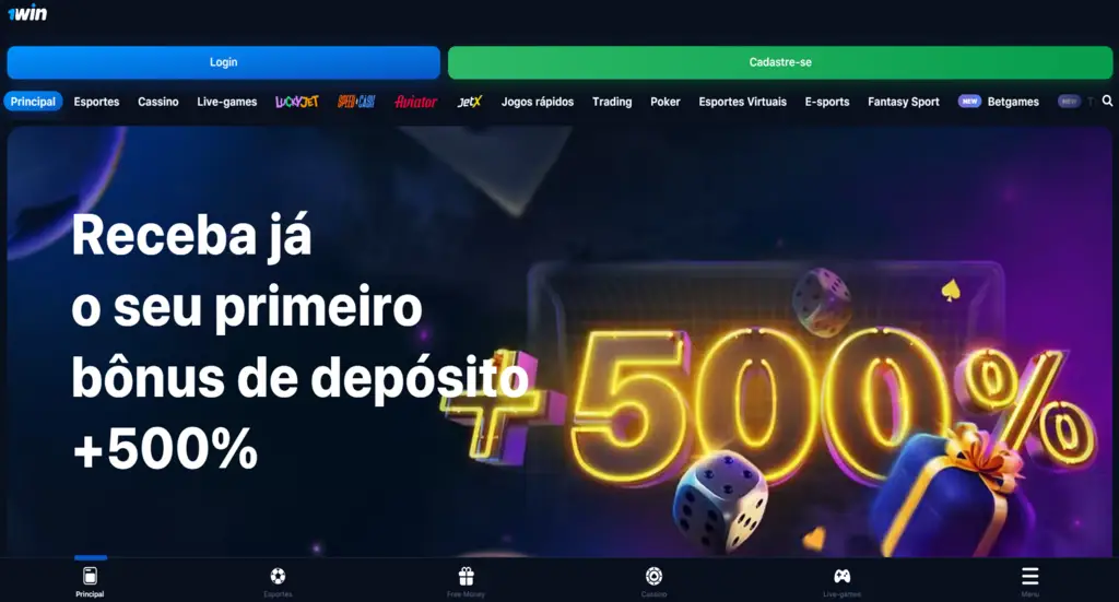 1Win Aplicativo Móvel